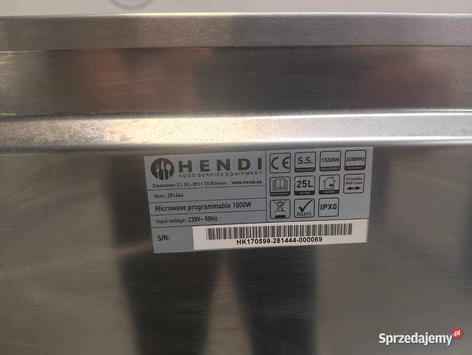 Kuchenka mikrofalowa Hendi 281444 Wrocław