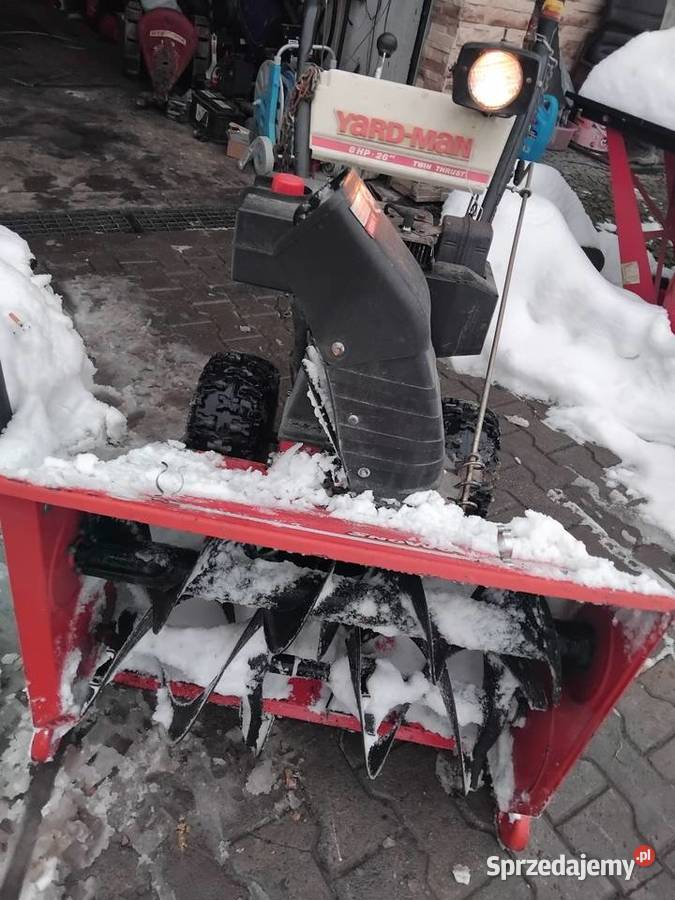 Duża odśnieżarka 2 wirniki yard man snowolf małopolskie