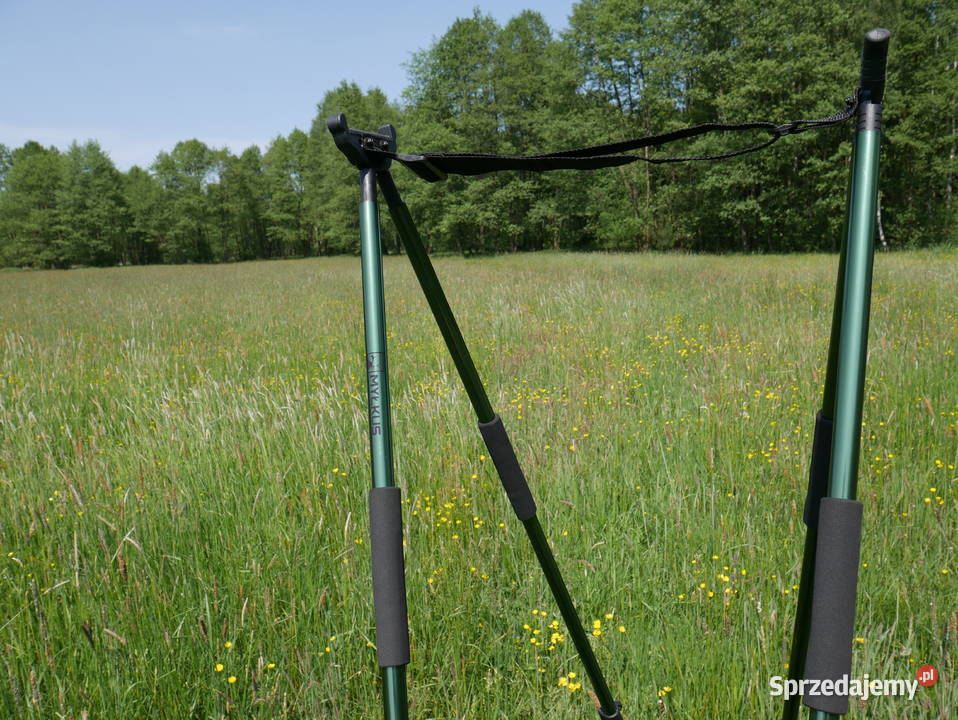 Pastorał myśliwski 4 nogi stabilny pokrowiec Sporty strzeleckie i myślistwo mazowieckie Warszawa sprzedam