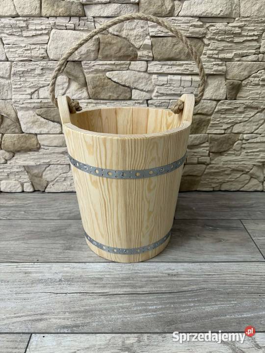 Wiaderko Drewniane Ozdobne Ogrodowe Do Studni Pozostałe sprzedam