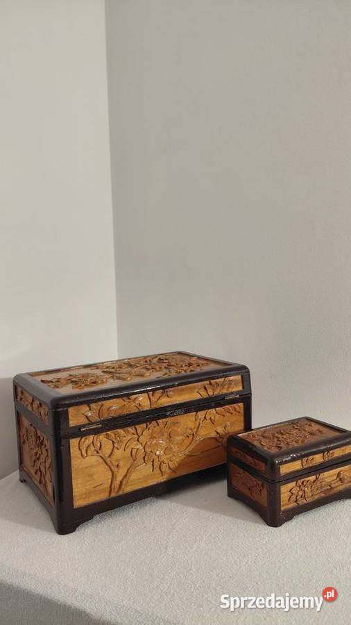 pudełko skrzynka szkatułka na biżuterię Rękodzieło Krzykawa