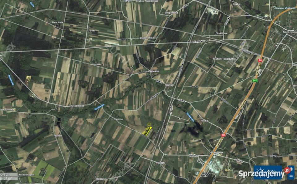 Działka 246 ha k Mszczonowa z warunkami na bud Karnice
