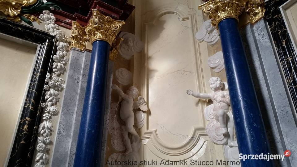 Piękne stiuki alabastrowe i marmurowe na Warszawa