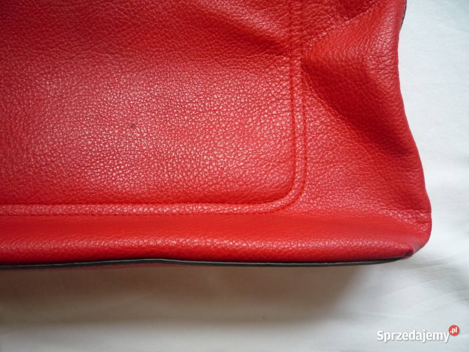 Czerwona torebka Pojemna Duża Mieści format A4 zachodniopomorskie Szczecin sprzedam