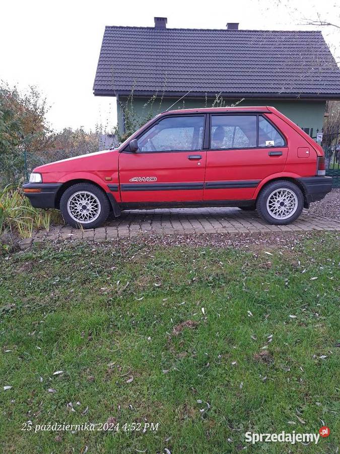 Subaru Justy 4x4 GLI 10 śląskie Simoradz sprzedam