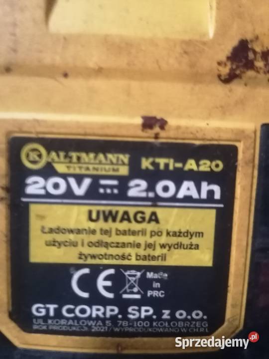 Kaltmann wiertarko wkrętarka szlifierka kątowa Jędrzychów