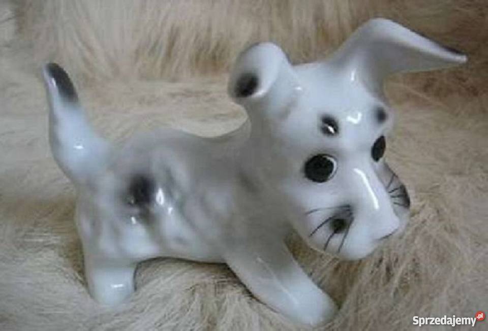 Rzeźba ceramika pies stara dolnośląskie Wrocław