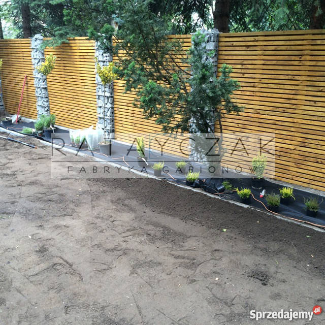 Ogrodzenie gabionowe gabiony gabion ogrodzenie wielkopolskie Piła