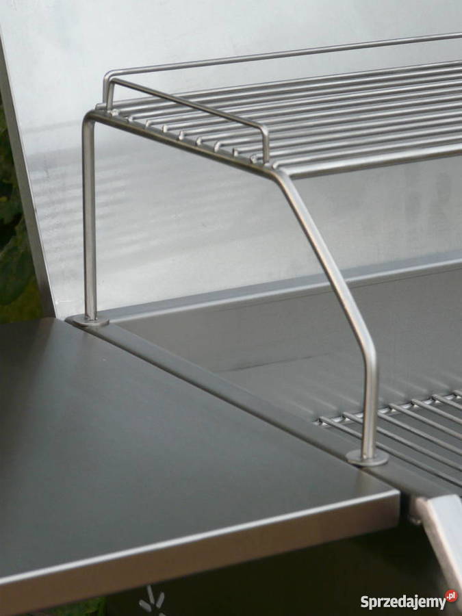 Grill nierdzewny prostokątny 600 x 400 z pokrywą Wrocław