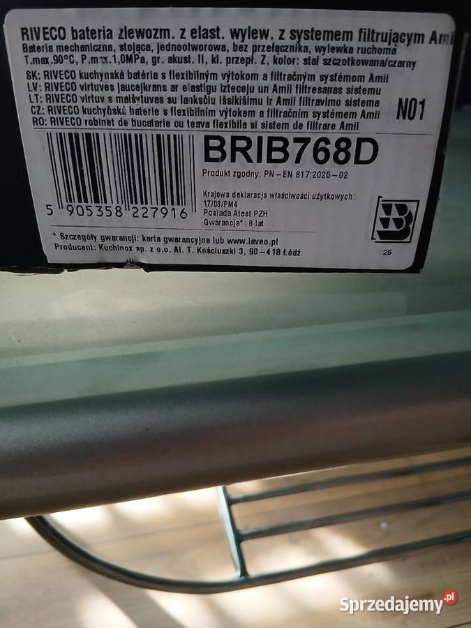 Bateria Riveko zlewozmywakowa z filtrem wody Bytom