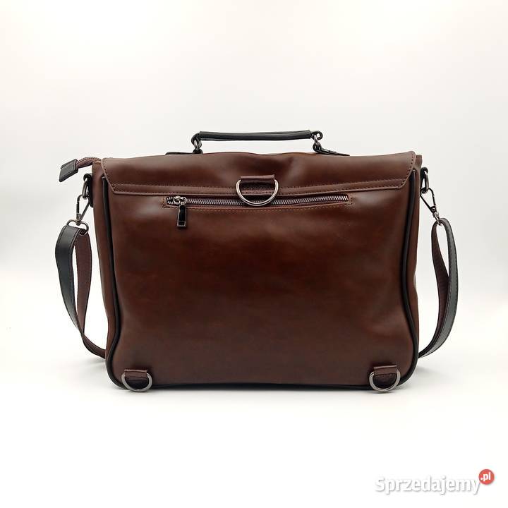 Teczka torba biznesowa skórzana na ramie A Uniseks Zawiercie