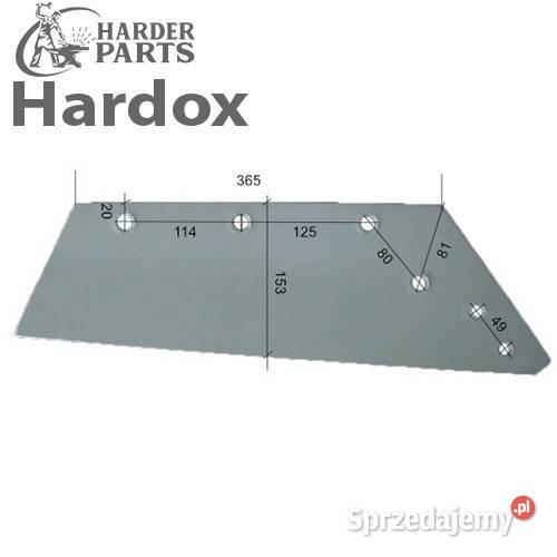 Lemiesz 300hektarów HARDOX 200830P części do Suwałki