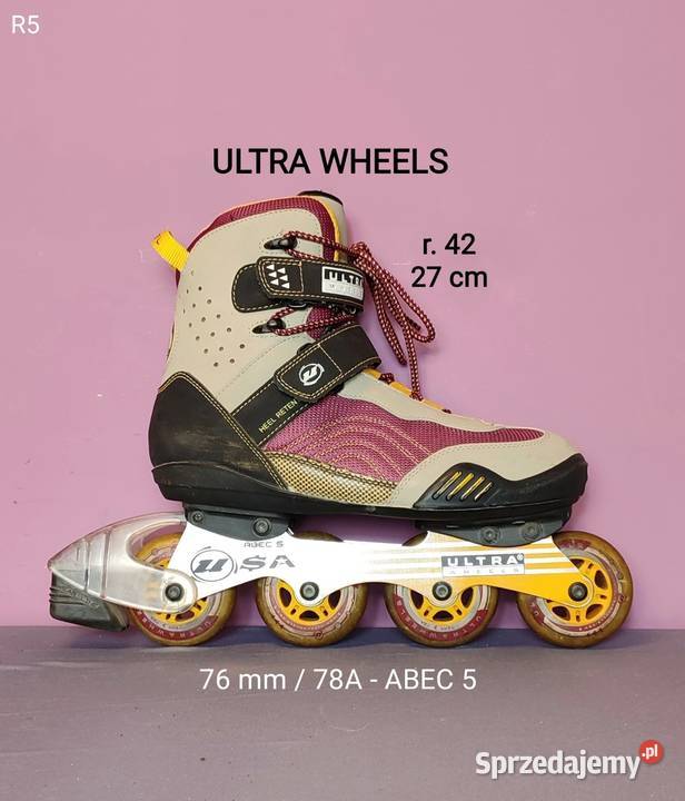 Rolki Ultra Wheels rozmiar 42 27 R5 Jasień sprzedam