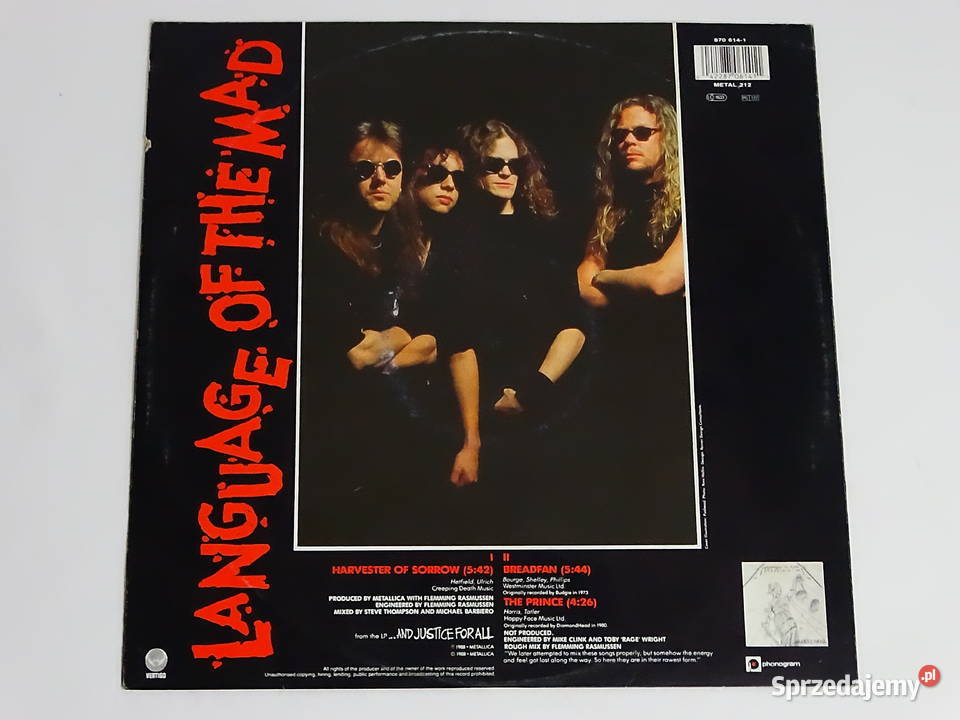 Metallica Whiplash Garage Days winyl EP Biłgoraj