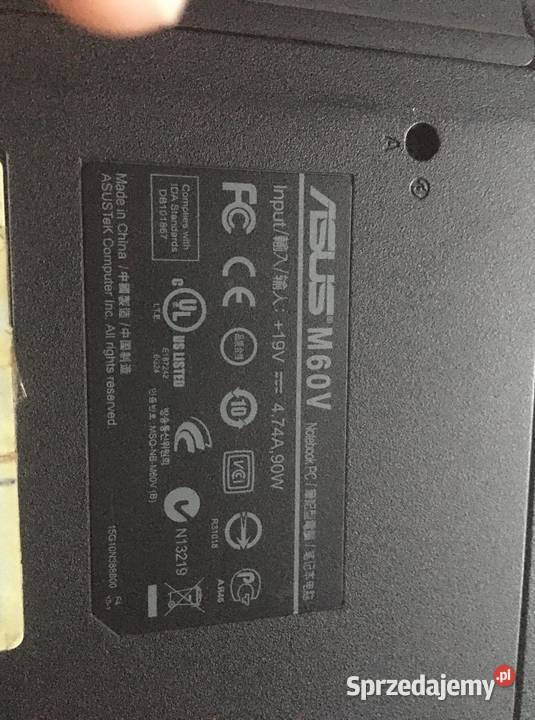 Asus M60V Uszkodzony Bartoszyce
