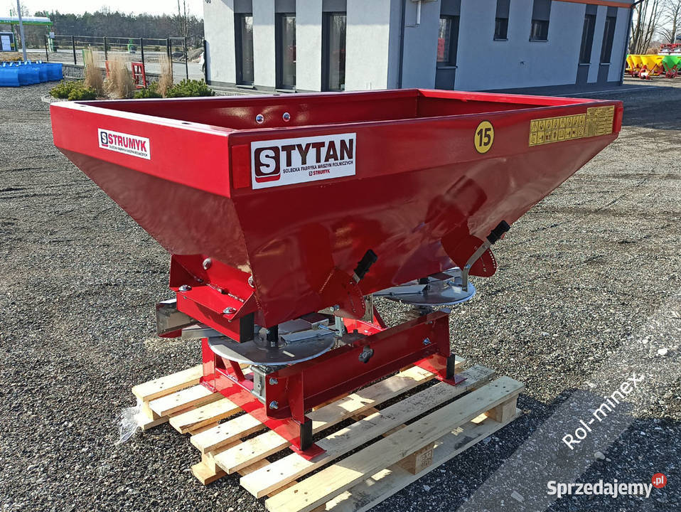 Malowany proszkowo 2talerzowy Rozsiewacz STRUMYK Siedlce