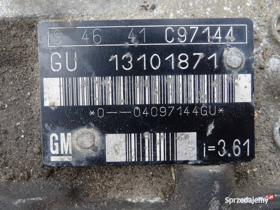 Skrzynia biegów F35 Vectra C Signum GU i 361 22D Parcice