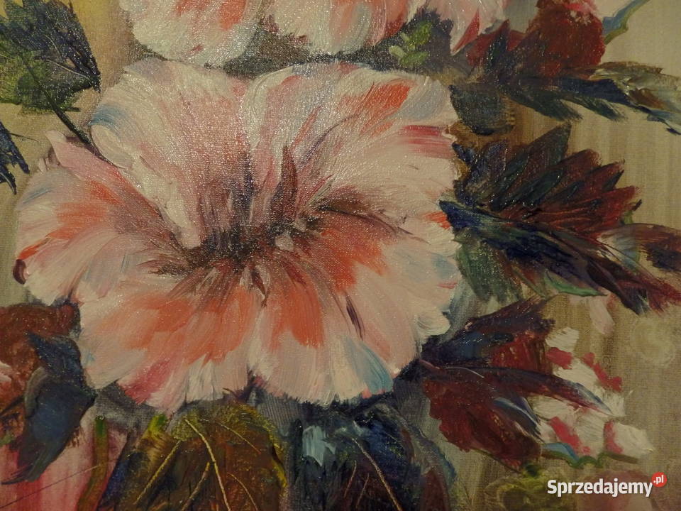 Obraz olejny KWITNIJ TAM GDZIE ROSNIESZ Grzechynia