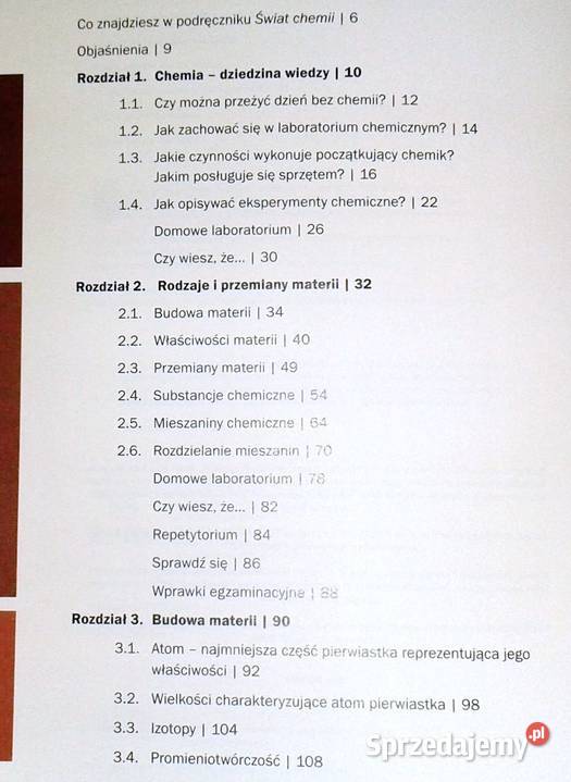 Świat chemii 1 Podręcznik Anna Warchoł Chełm