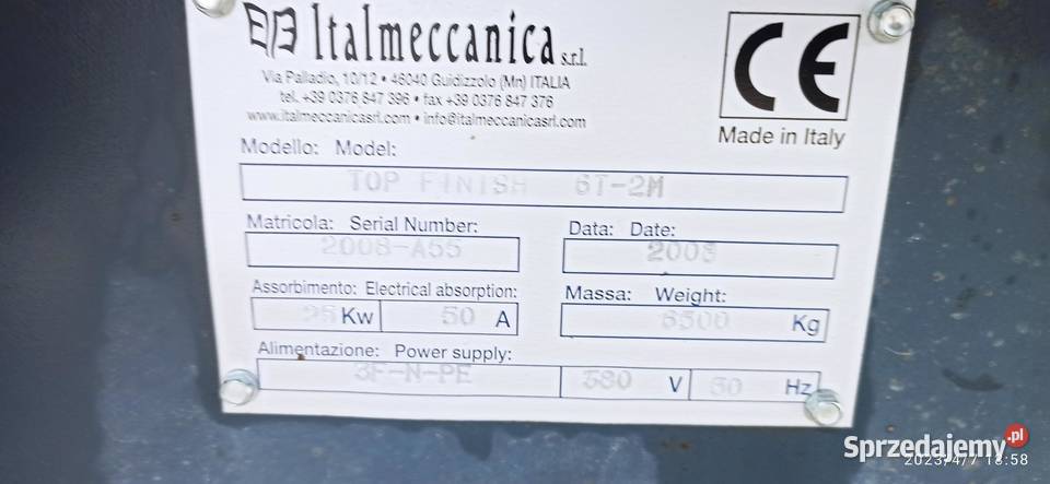 szczotkarka Topfinisch Italmeccanica Kłodawa