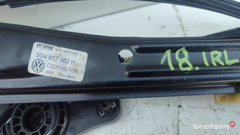 18VW GOLF VII MECHANIZM SZYBY PRAWY PRZÓD Włoszczowa sprzedam