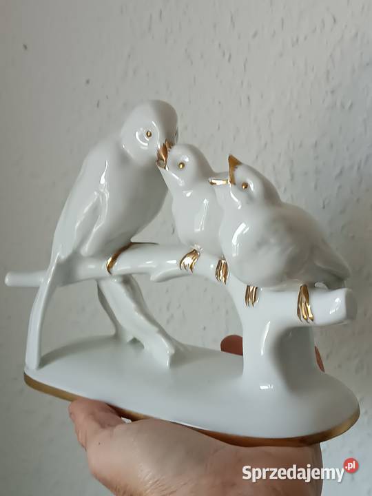 Figurka ptaków na gałęzi Hutschenreuther Porcelana i szkło sprzedam
