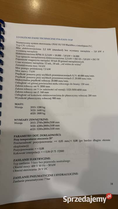 Promak F3AEASY TOP4020 Centrum obróbcze Pleszew