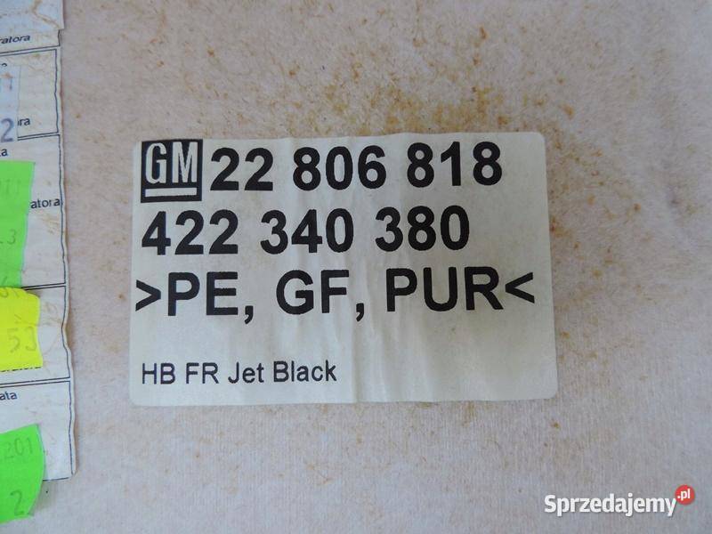 PODSUFITKA SUFIT OPEL INSIGNIA A HB SŁUPKI Podsufitki