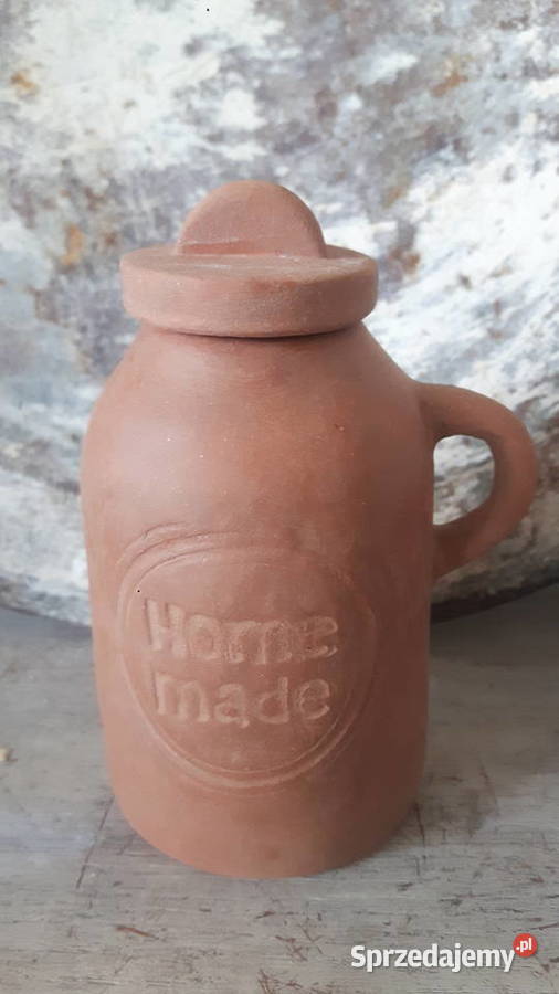 Butelka ceramiczna ręcznie wykonana na zioła Otwock