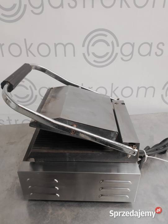 Grill kontaktowy pojedynczy Hendi ryflowany