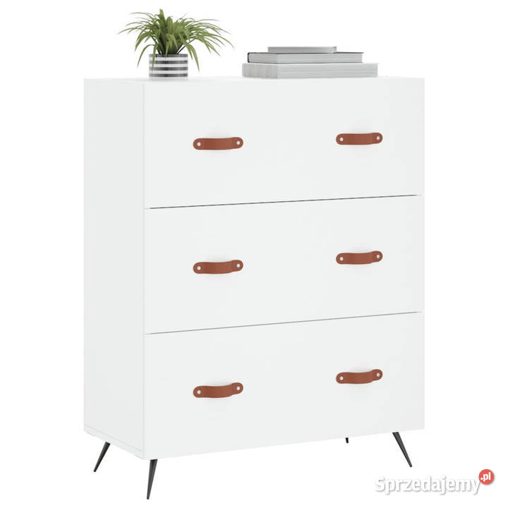 Komoda biała 695x34x90 materiał drewnopochodny Komody Warszawa