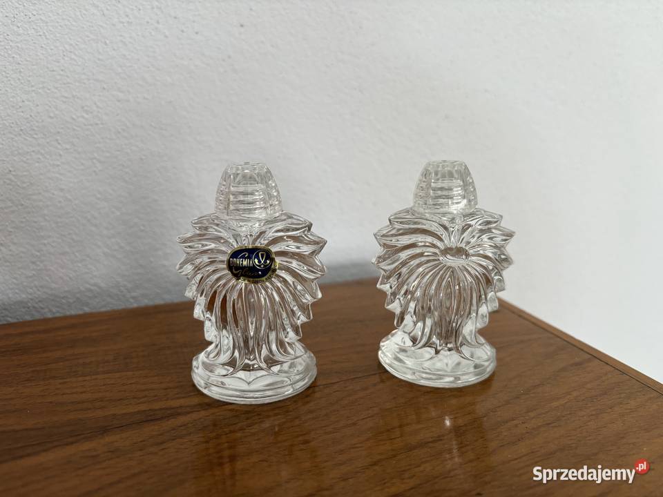 Solniczka i pieprzniczka Bohemia Glass komplet Wrocław