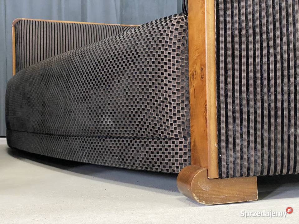 Designerskie sofy art deco 2 orzech czeczot Budno sprzedam