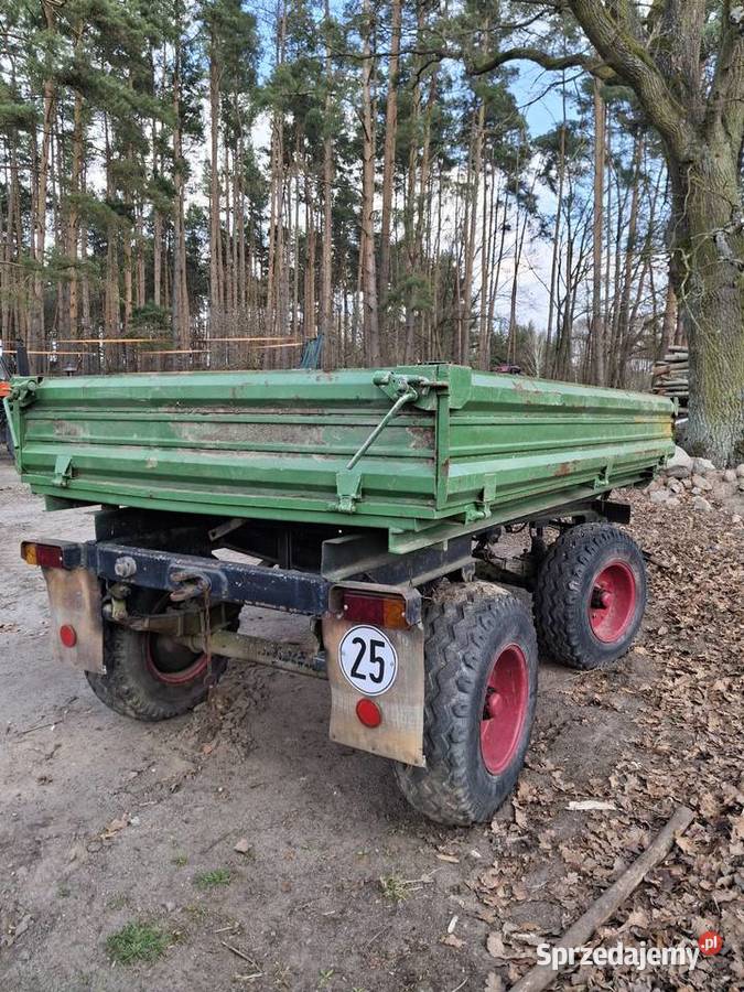 Przyczepa rolnicza wywrotka kiper dwa Siłowniki lubuskie Krosno Odrzańskie sprzedam