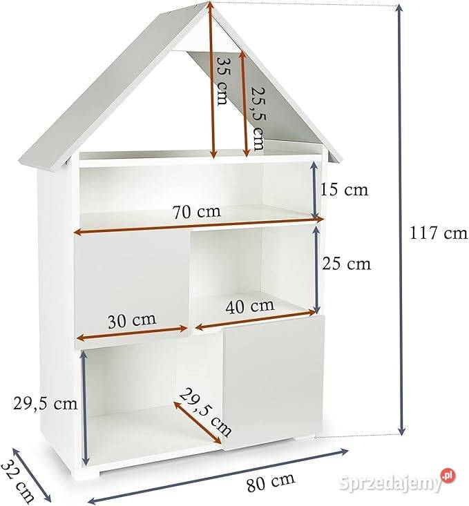 Domek dziecięcy z 6 przegrodami tanio