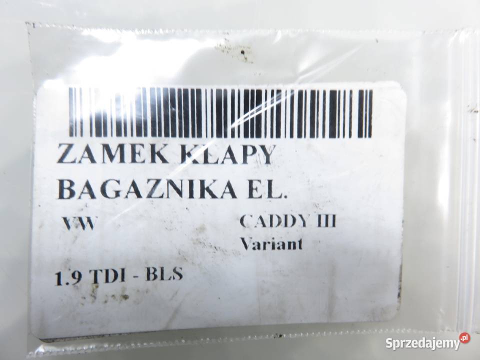 ZAMEK KLAPY VW CADDY III Variant 2K0827505F sprzedam