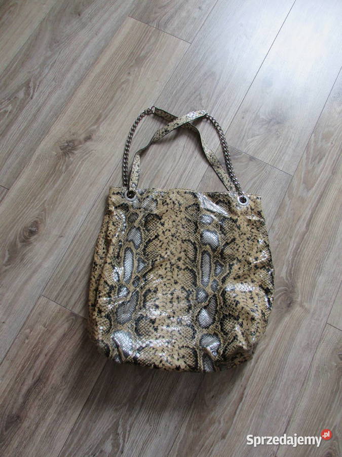 torebka panterka na łańcuszku A4 shopper 36cm Torby i torebki Kraków