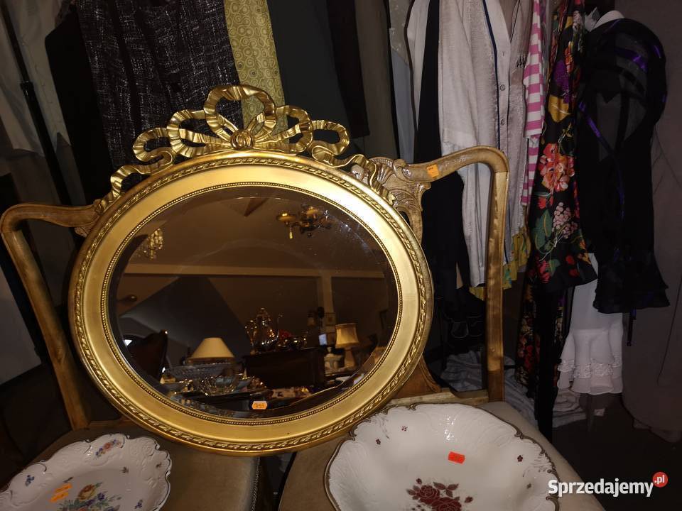 Lustro zlote z koroną Gdańsk