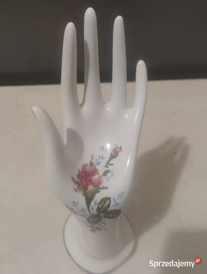 Dłoń porcelanowa na biżuterię Chodzież Porcelana i szkło