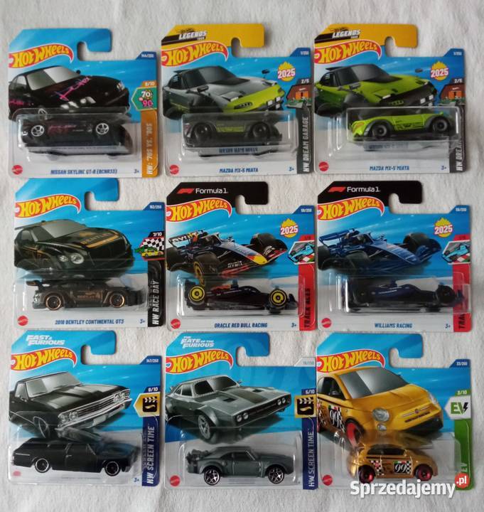 Hot Wheels mainy Premium 40 mainy 10 sztuka kolorowy Sosnowiec sprzedam