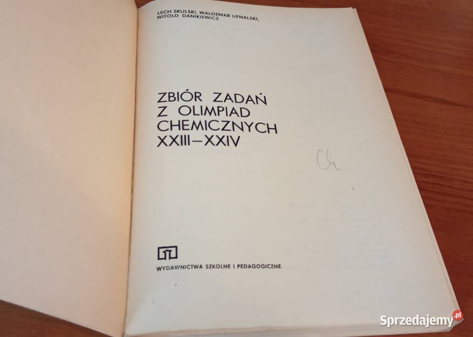 Zbiór zadań z olimpiad chemicznych XXIII XXIV Książki i Podręczniki pomorskie Gdańsk sprzedam