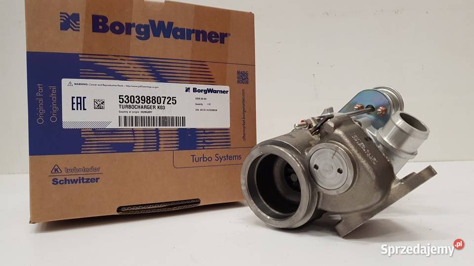 Nowa turbosprężarka BorgWarner KKK 53039880725 Siedlce