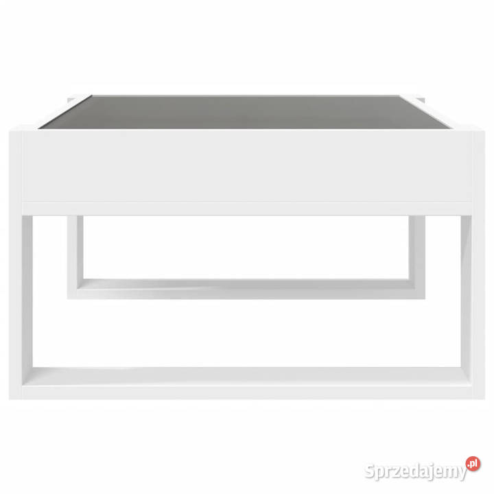 Stolik kawowy z LED Infinity biały 70x53x30 Warszawa