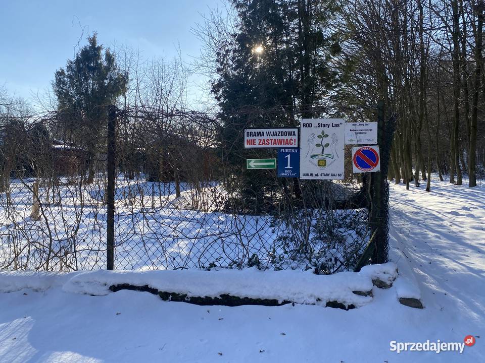 Działka ROD z domkiem Lublin Stary Las