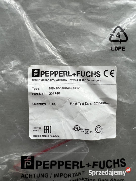 PepperlFuchs NEN2018GM50E2V1 231740 czujnik