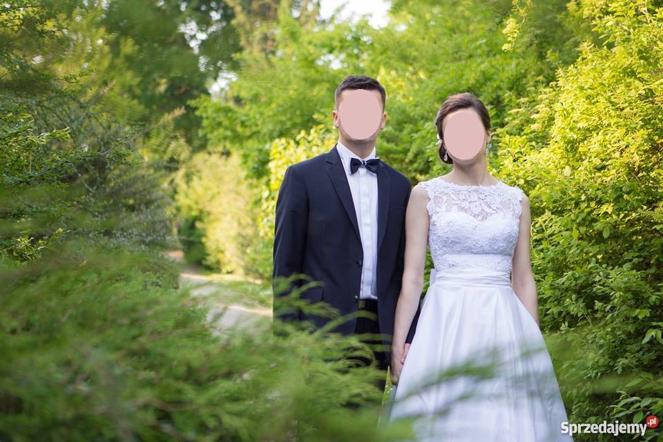 Piękna suknia ślubna koronka gipiura 38 Lublin