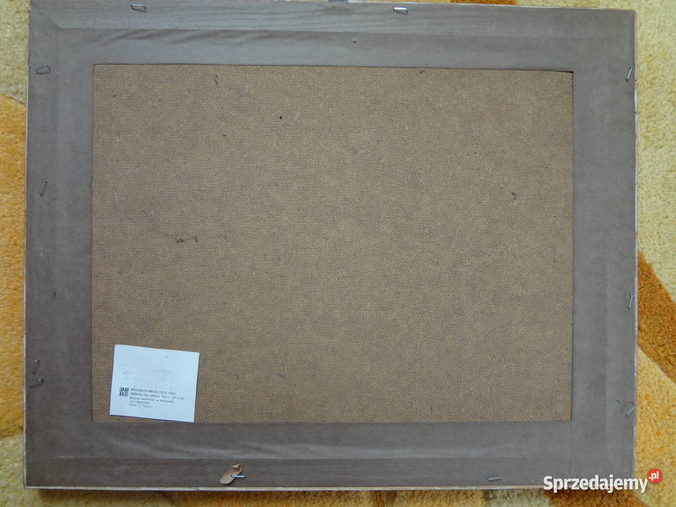 obraz w złotej drewnianej ramie Wrocław sprzedam