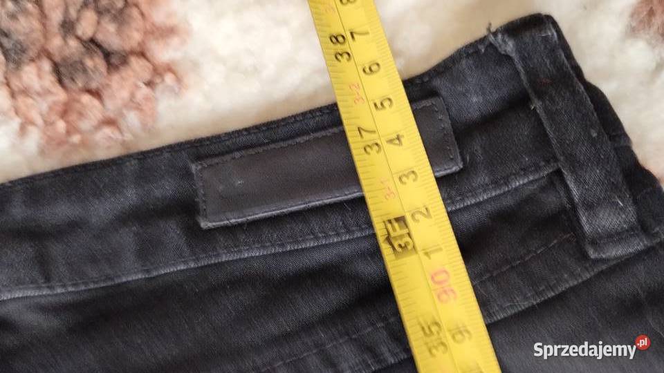 spodnie damskie jeansowe czarne denim