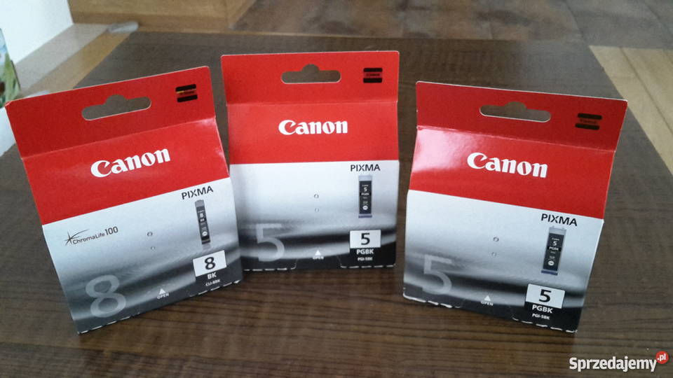 ORYGINALNE TUSZE CANON CLI 8BK i PGI5BK PIXMA atramentowa małopolskie Kraków