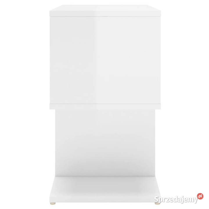 Szafki nocne 2 wysoki połysk białe 50x30x515 mazowieckie Warszawa